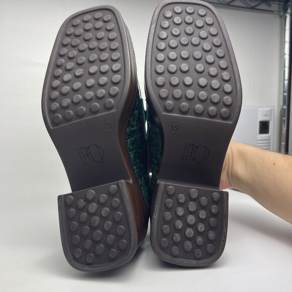 Pons Quintana Moccasin Woman Green Size 35 - Picture 6 of 12